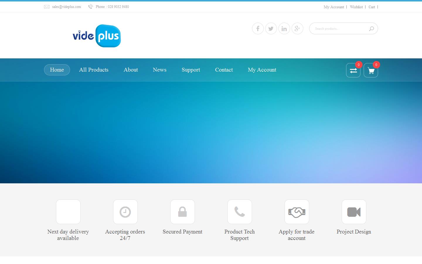 Videplus NI Ltd Website