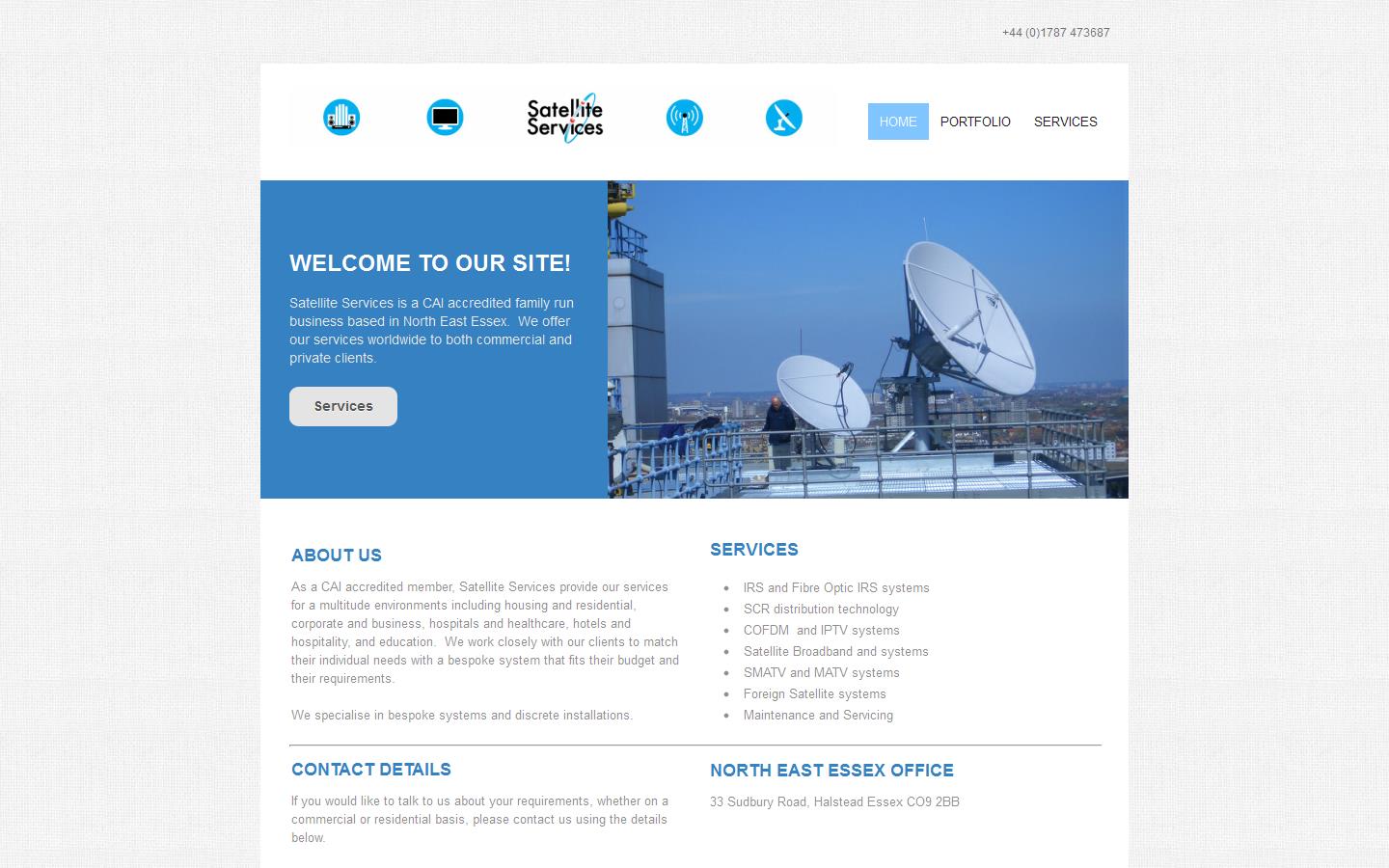 Satellite Services Website