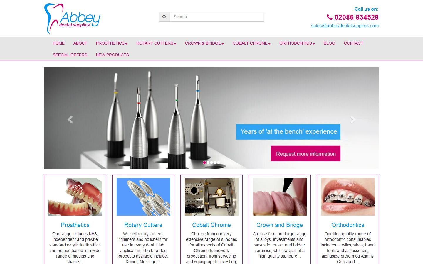 Abbey Dental Supplies Website