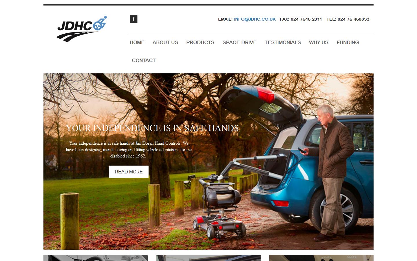 Jim Doran Hand Controls Website