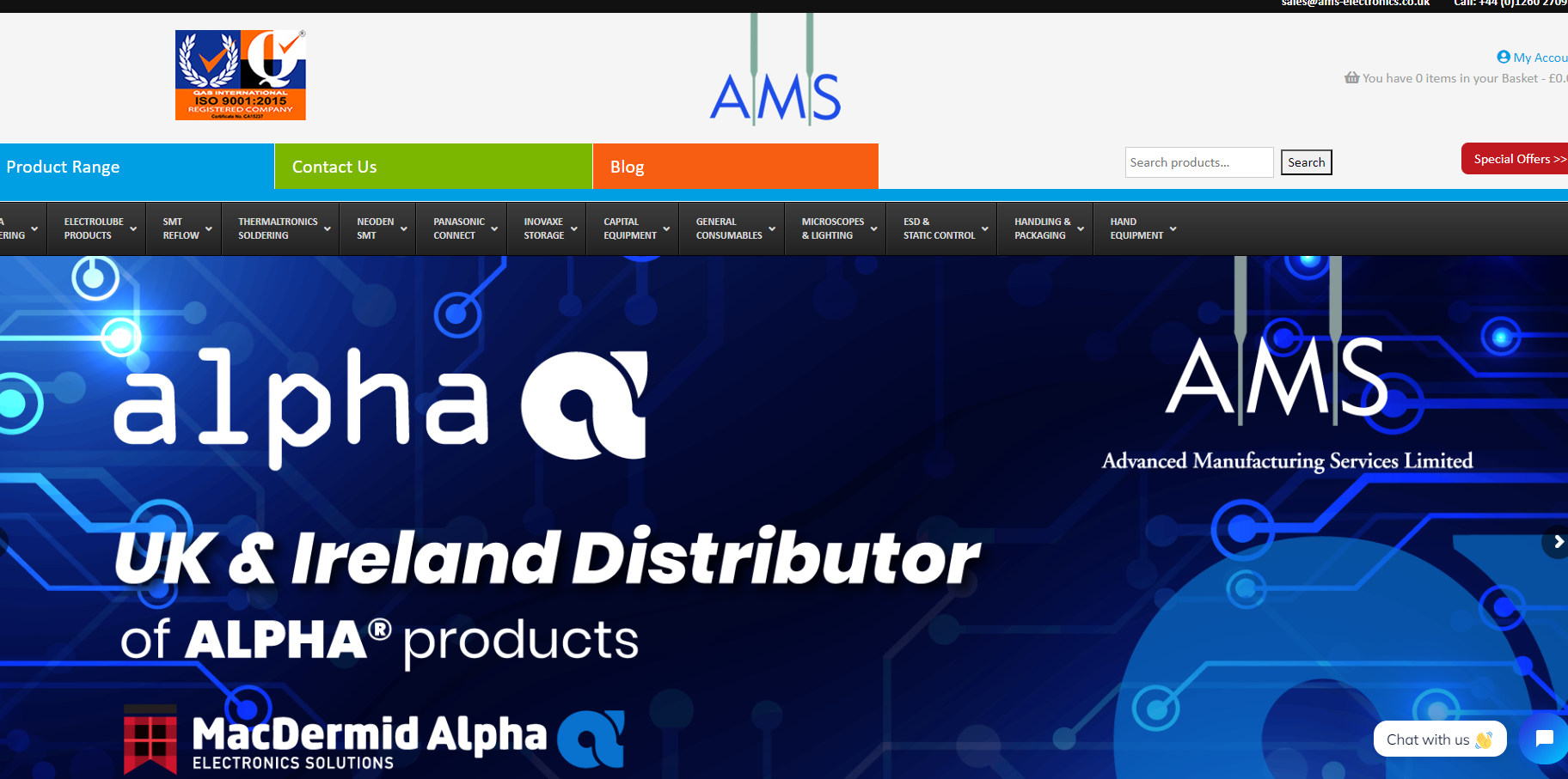 Advanced Manufacturing Services Ltd Website