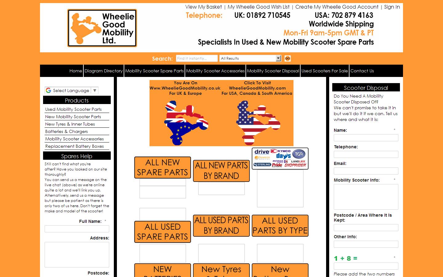 Wheelie Good Mobility Ltd Website