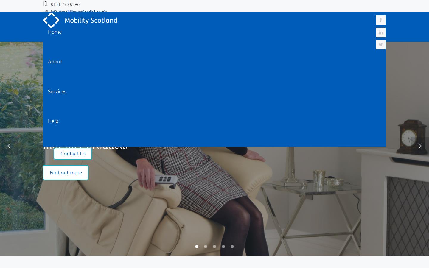Mobility Scotland Ltd Website