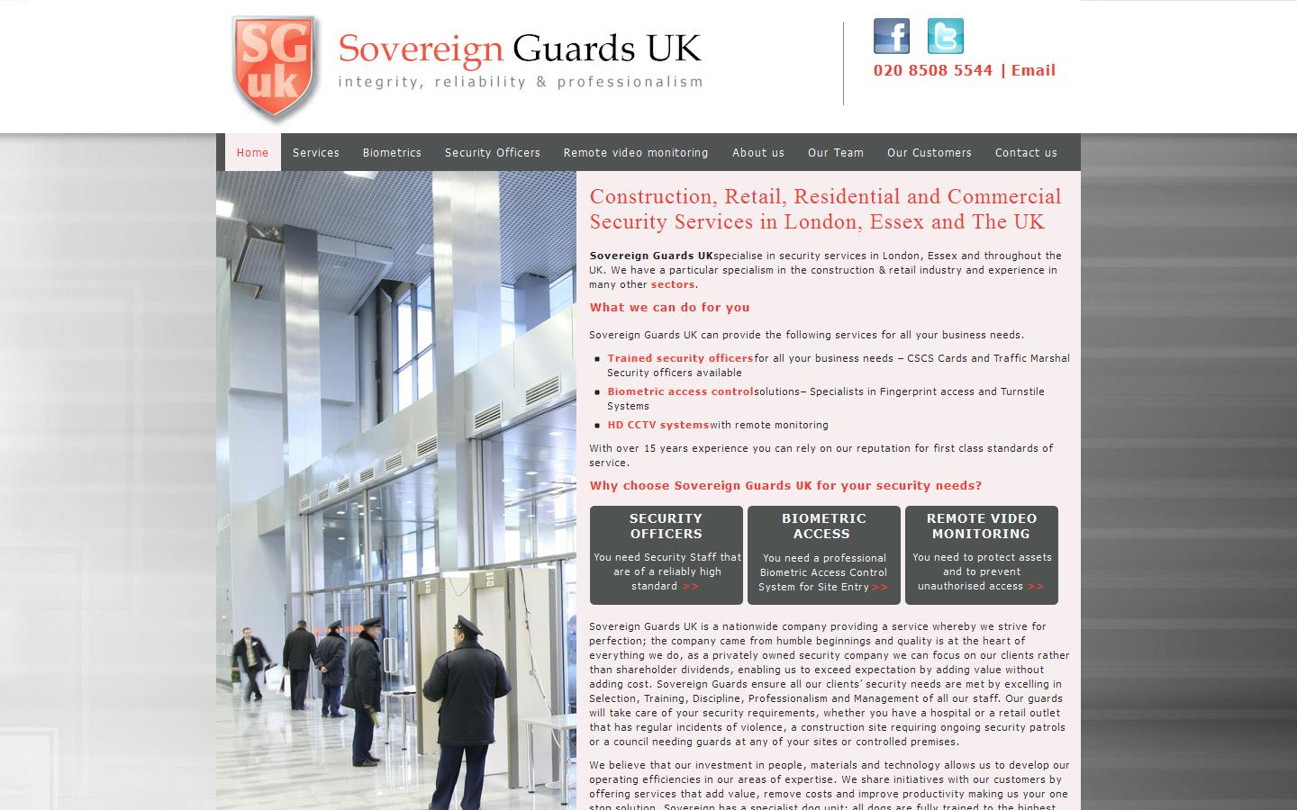 Sovereign Guards UK Website