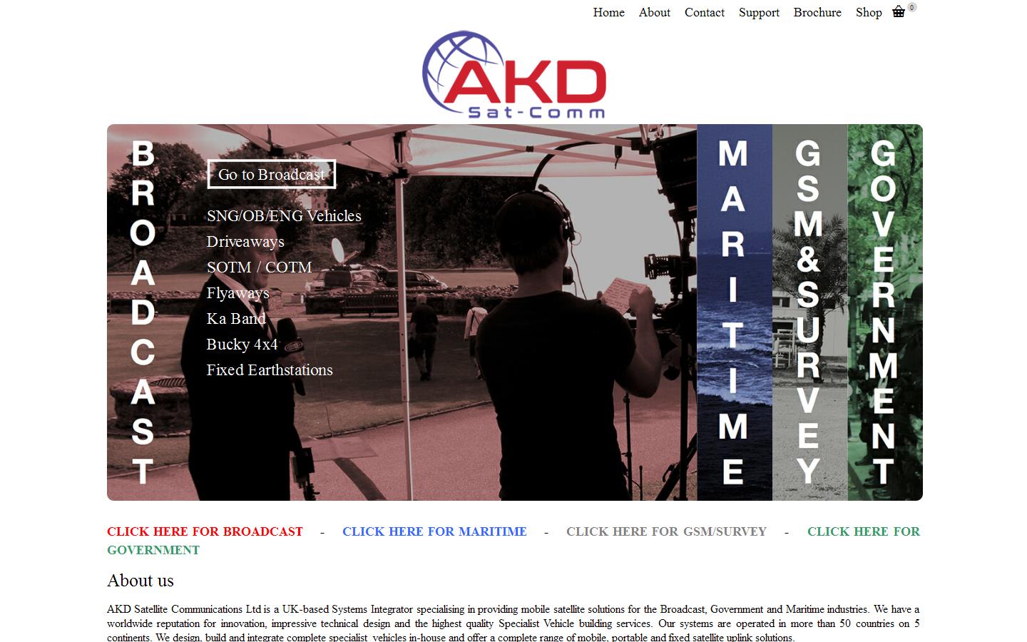 Sat Comm Broadcast Website