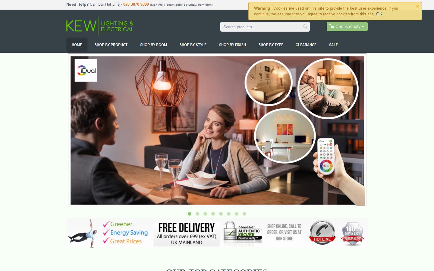 Kew Lighting & Electrical Website