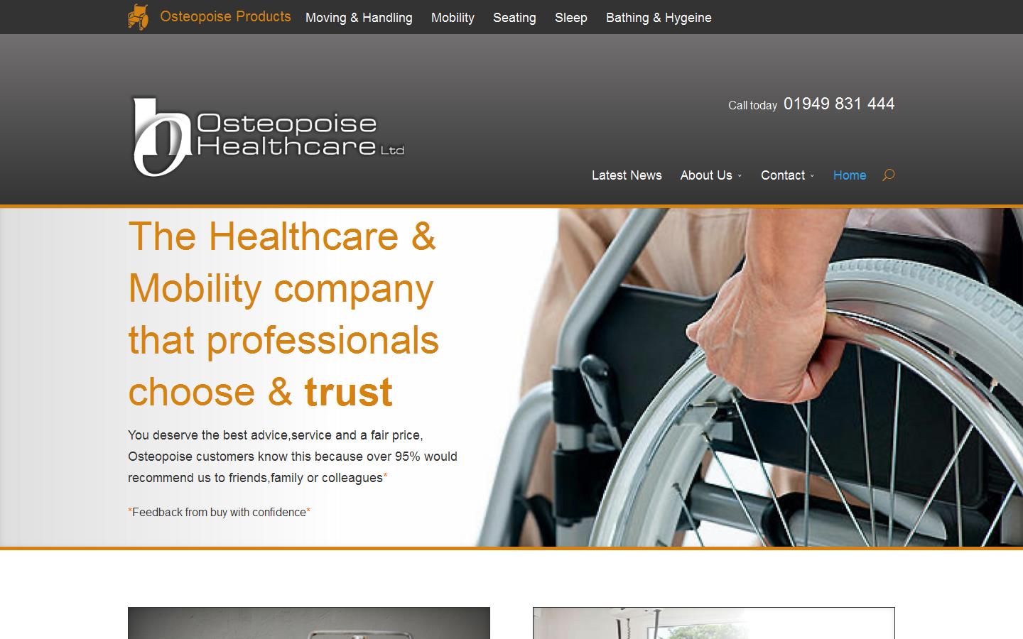 Osteopoise Healthcare Ltd Website