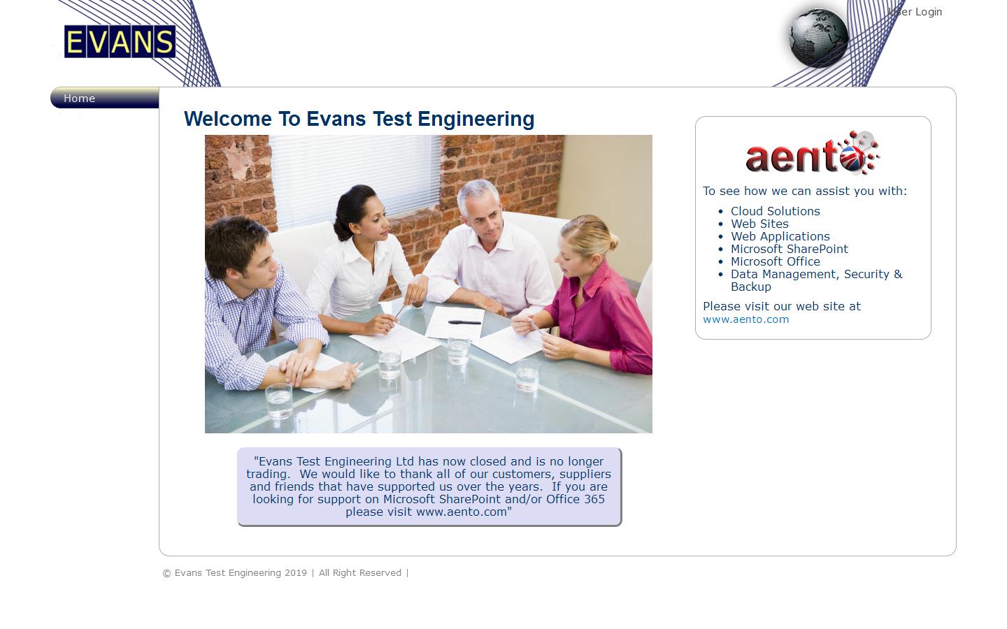 Evans Test Engineering Website