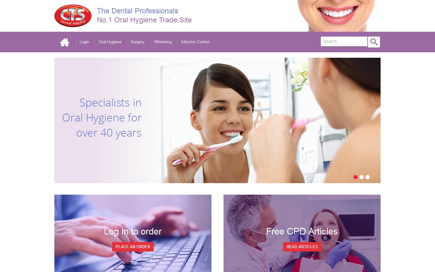 C T S Dental Supplies Website