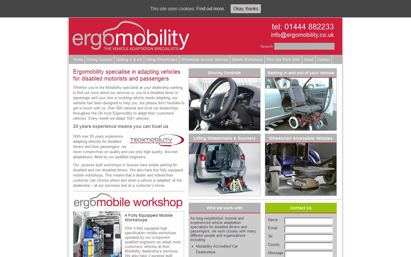 Ergo Mobility Website