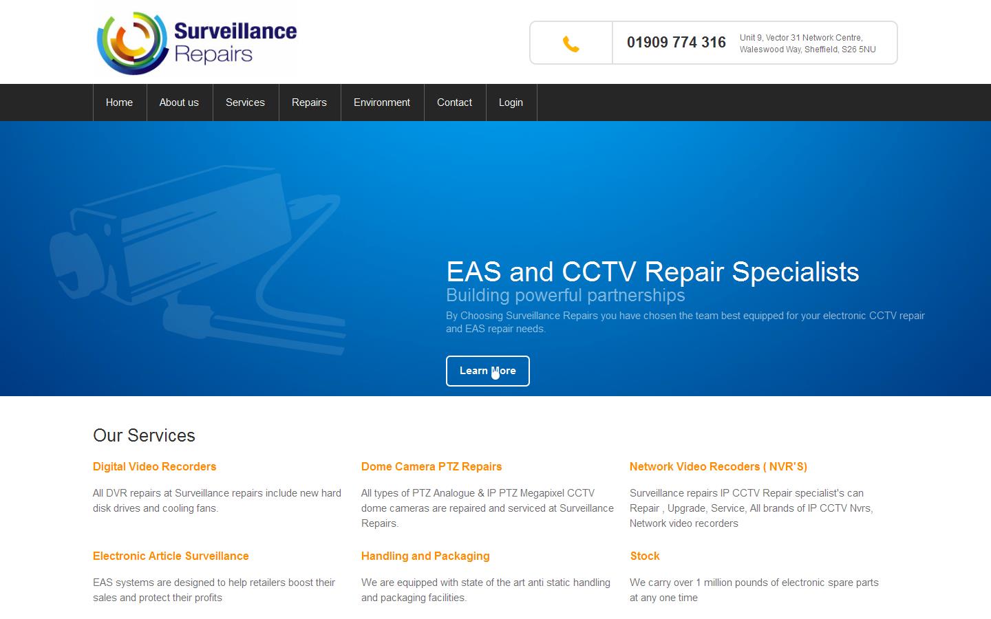 Surveillance Repairs Website