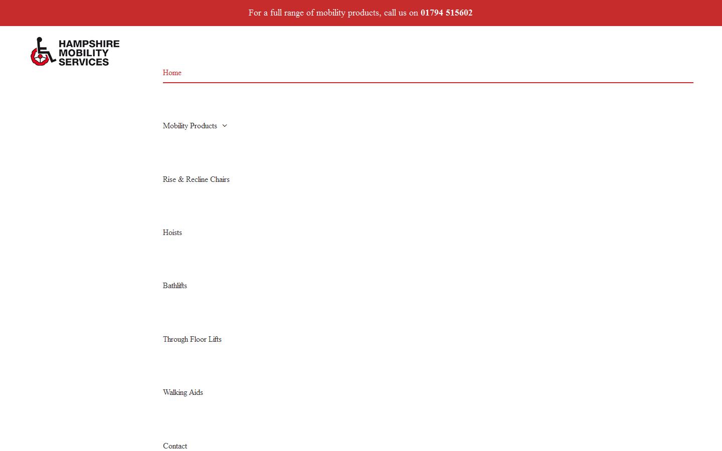 Hampshire Mobility Services Website