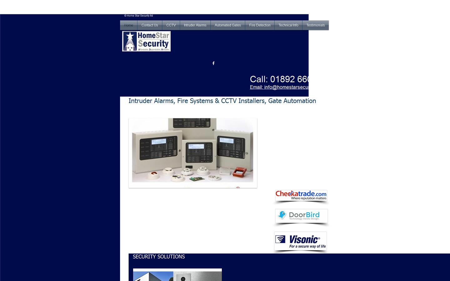 Home Star Security Website