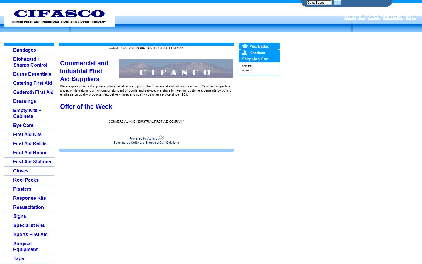 Commercial & Industrial First Aid Ltd Website