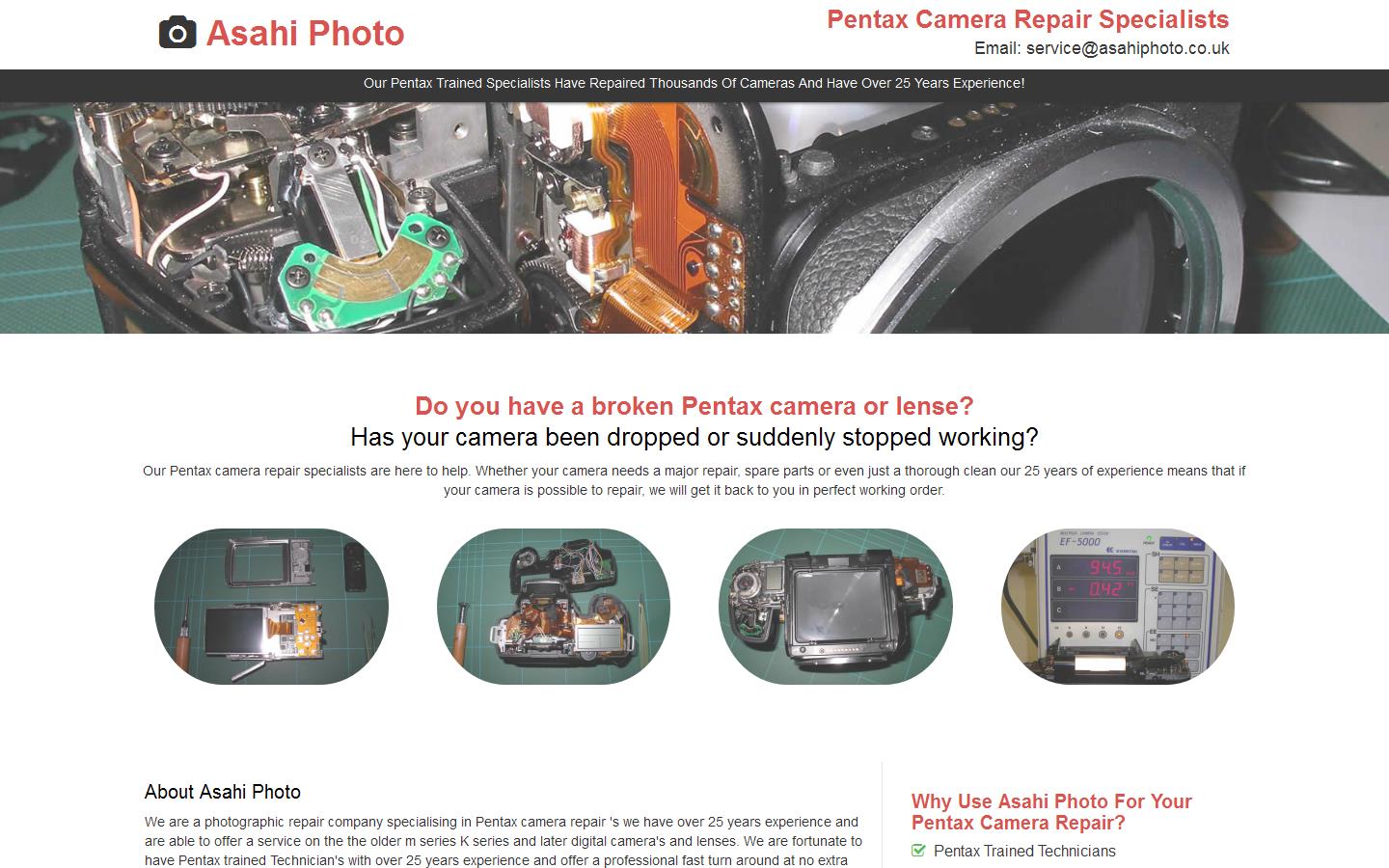 Asahi Photo Ltd Website