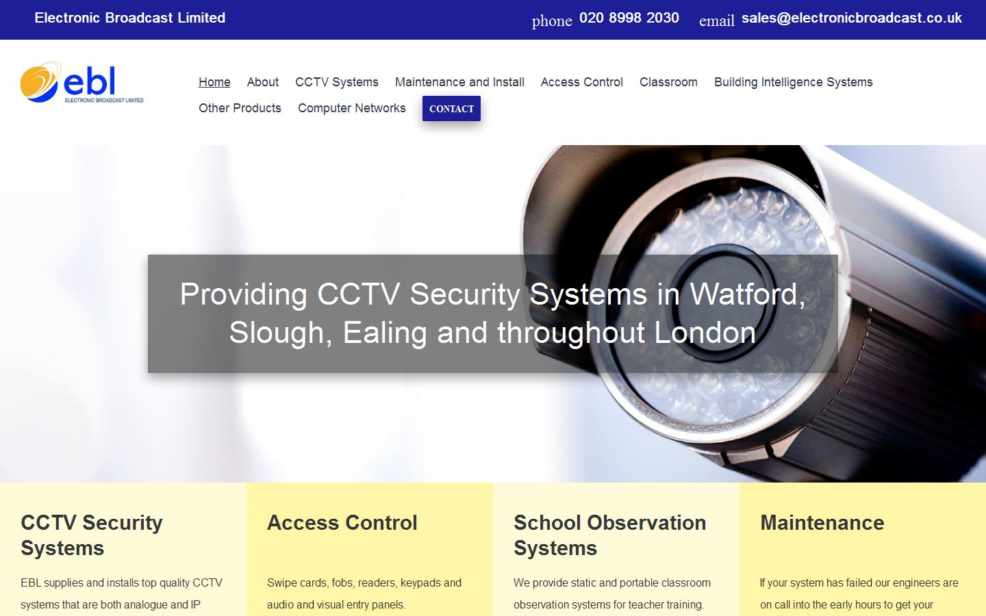Electronic Broadcast Ltd Website