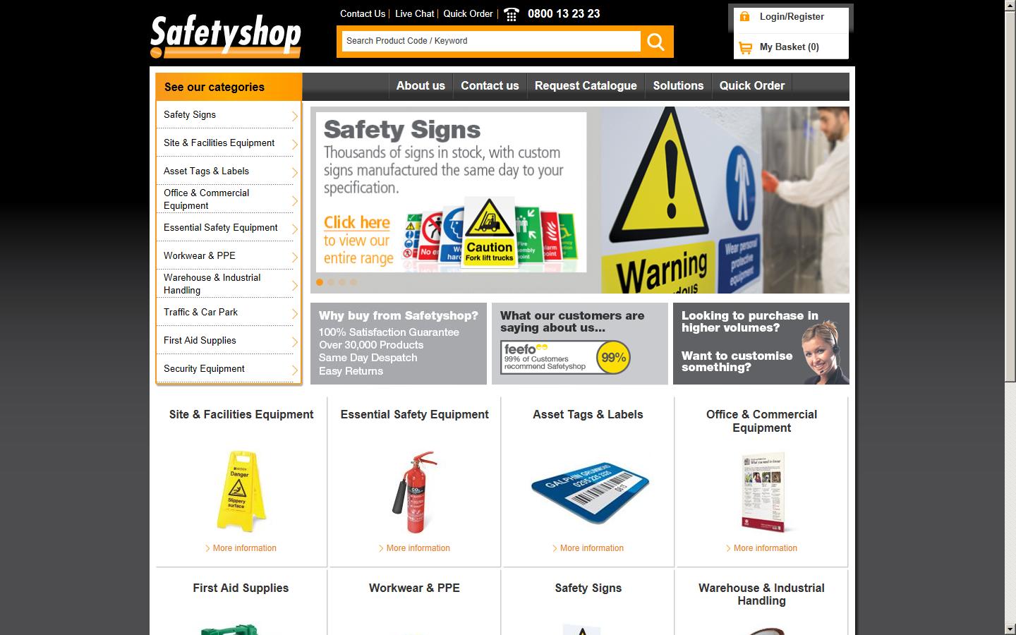 Safetyshop Website