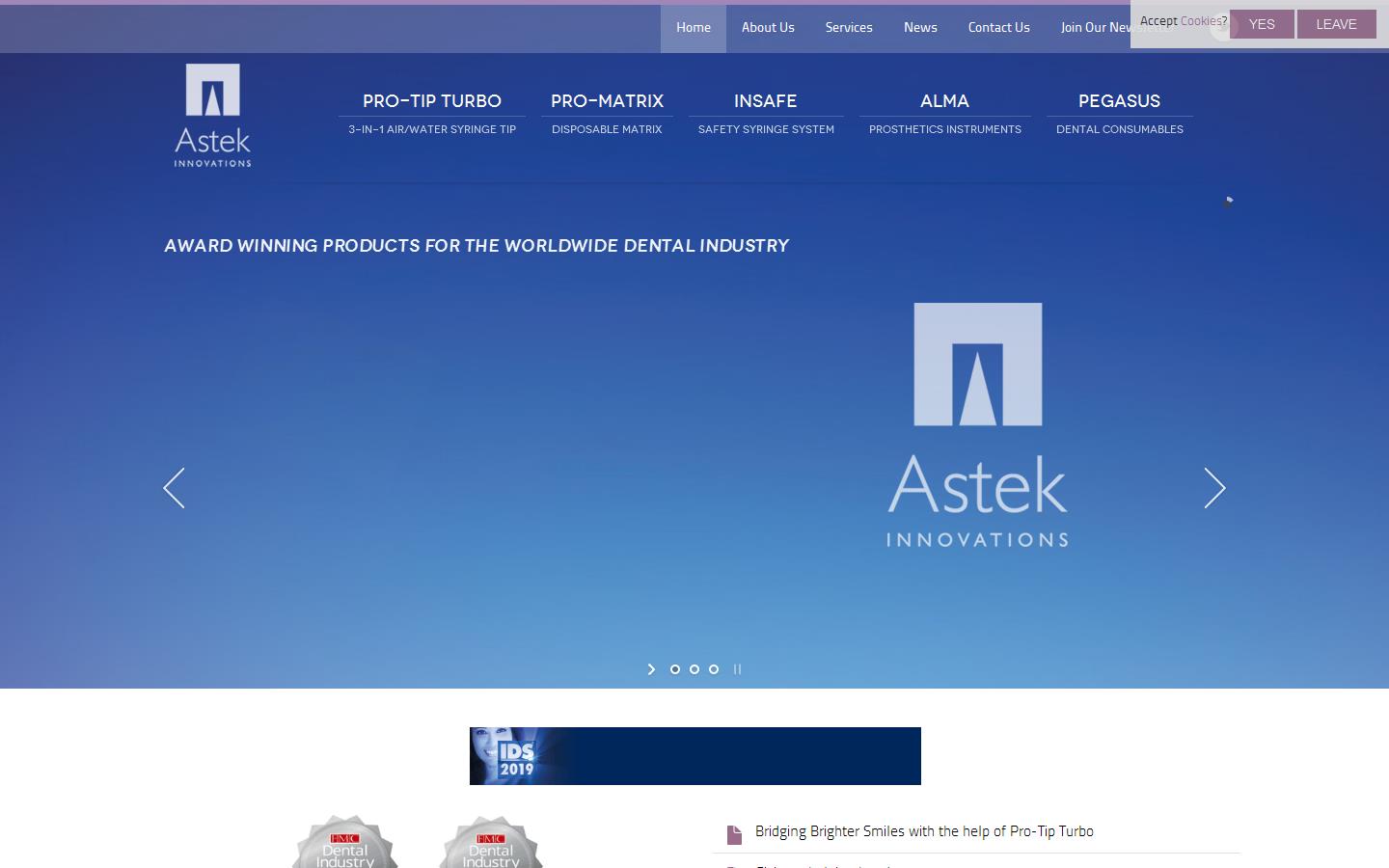 Astek Innovations Website