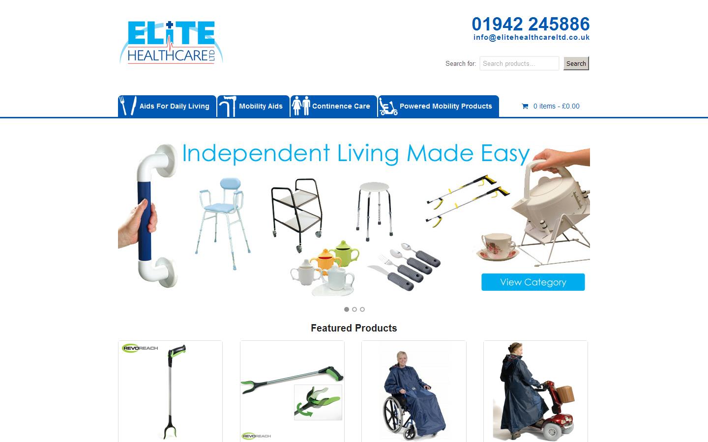 Elite Healthcare Ltd Website