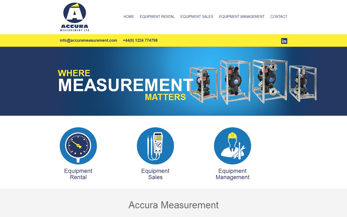 Accura Measurement Ltd Website