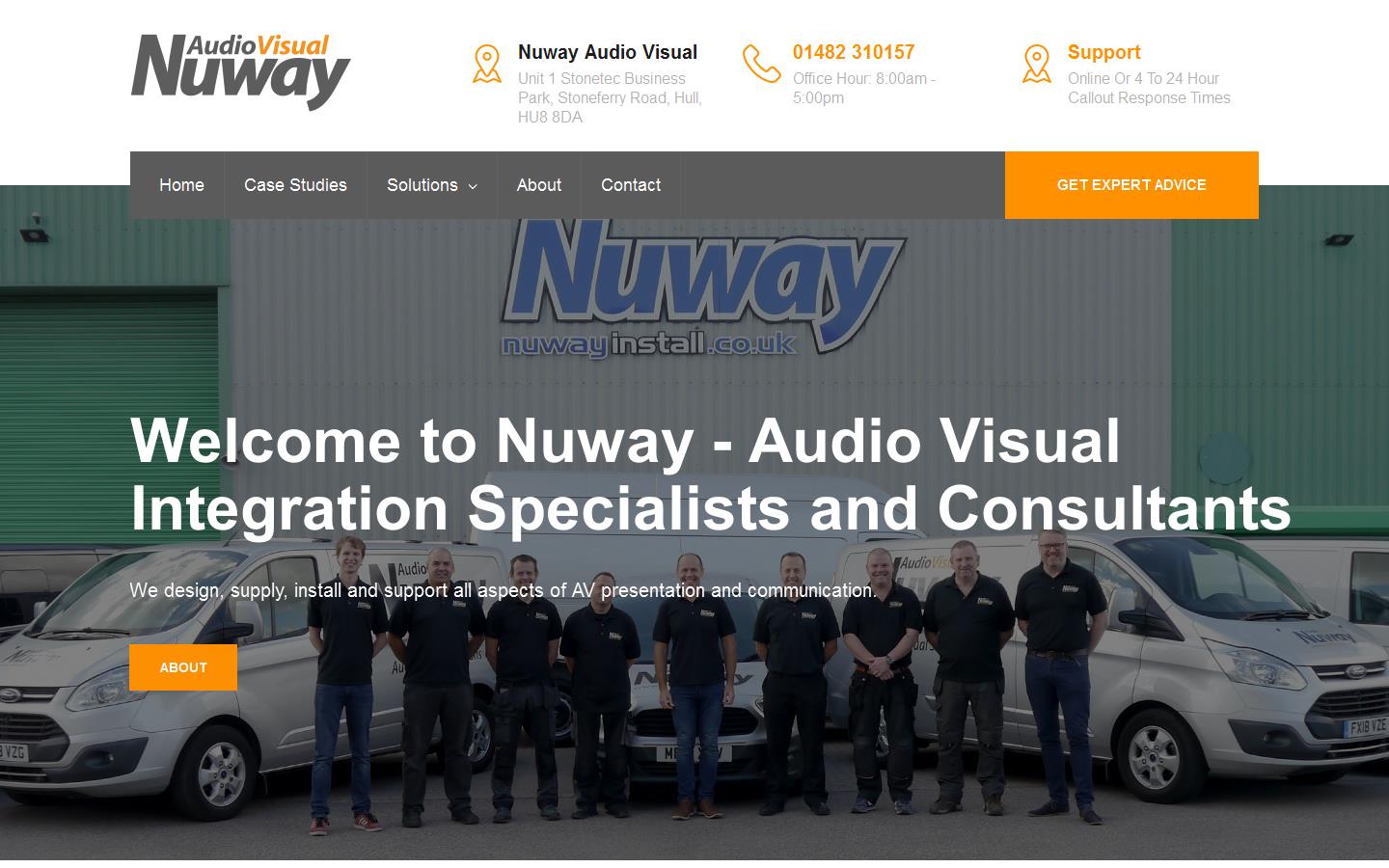 Nuway Audio Visual Website
