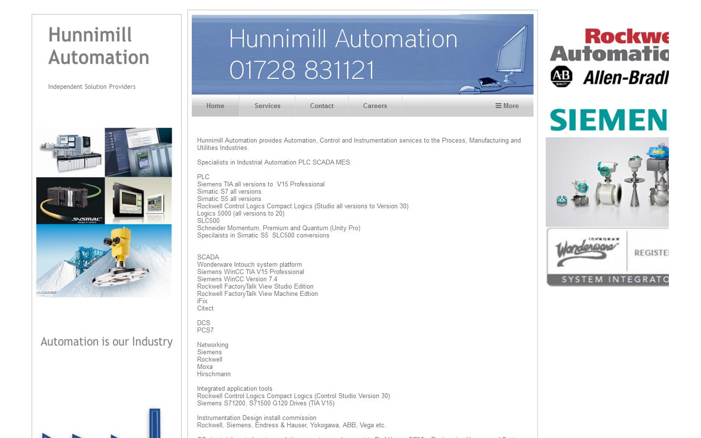 Hunnimill Automation Website