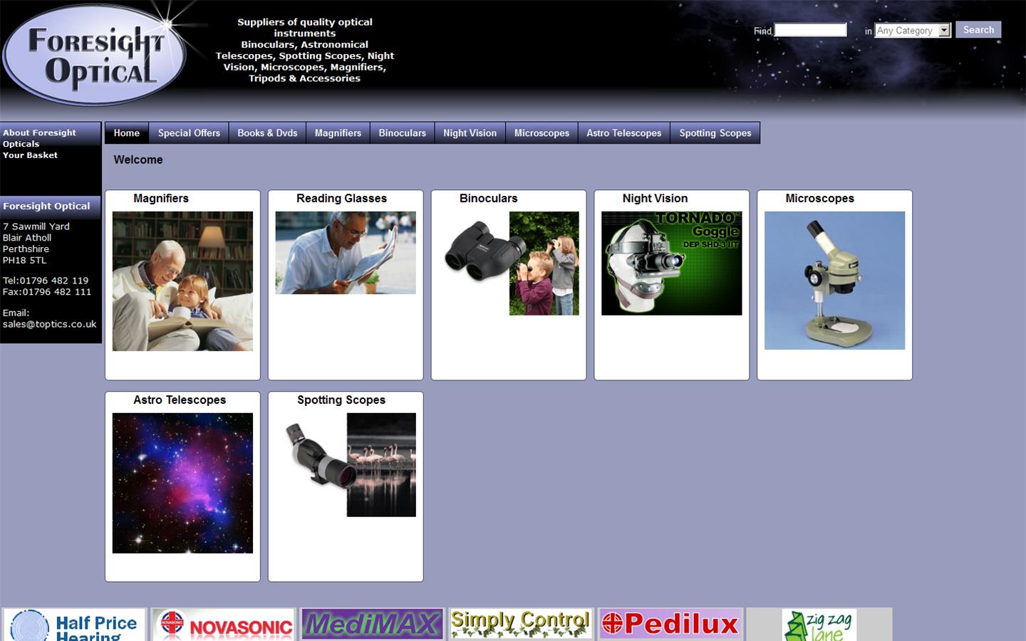 Foresight Optical Website