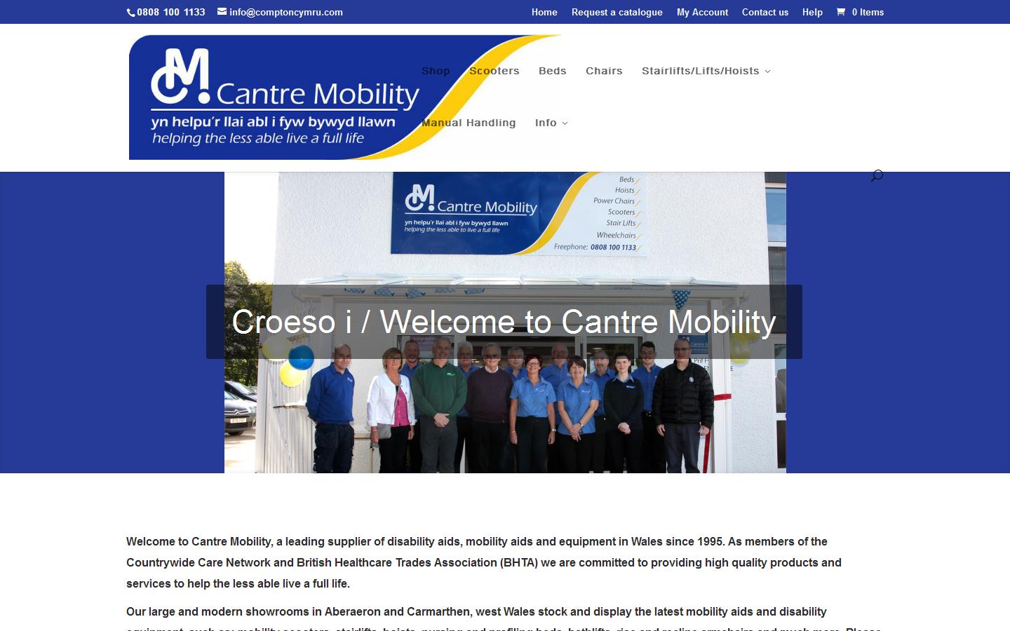 Cantre Mobility Website