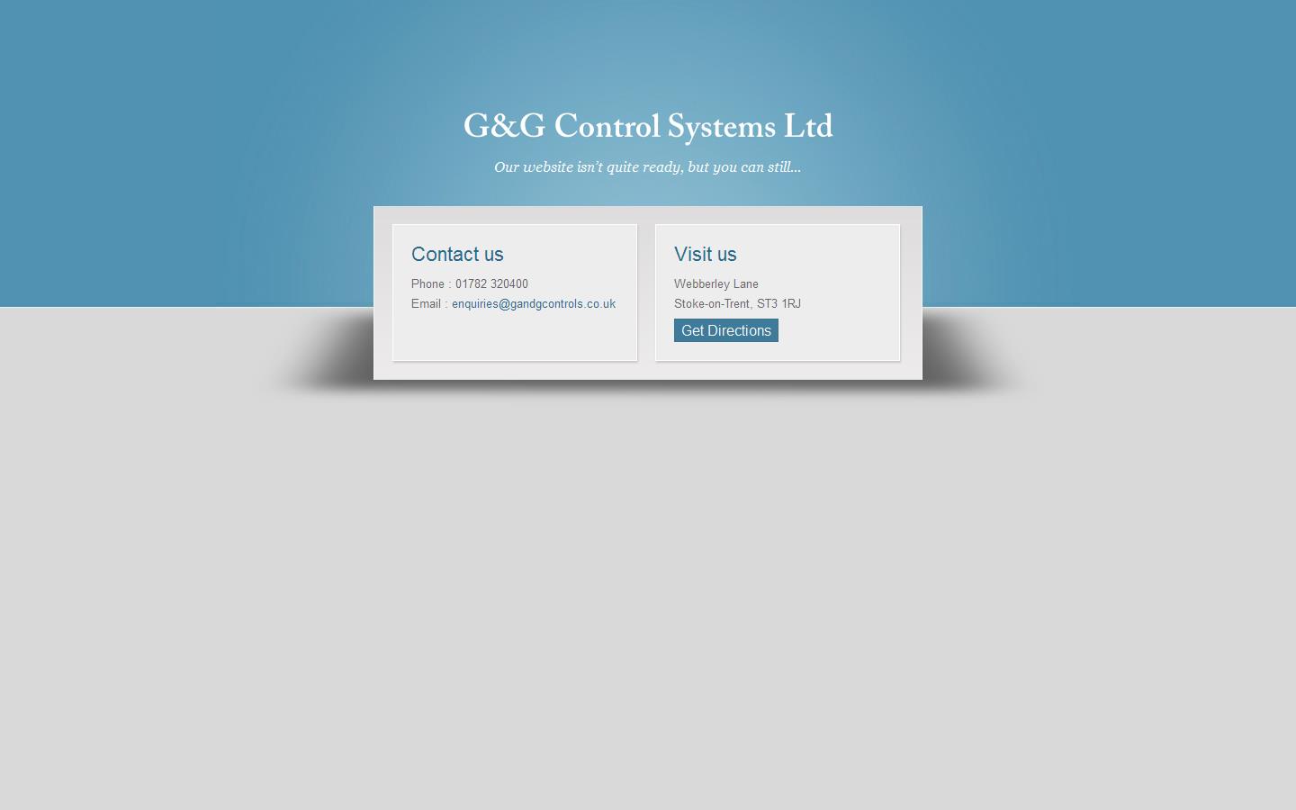 G & G Control Systems Ltd Website