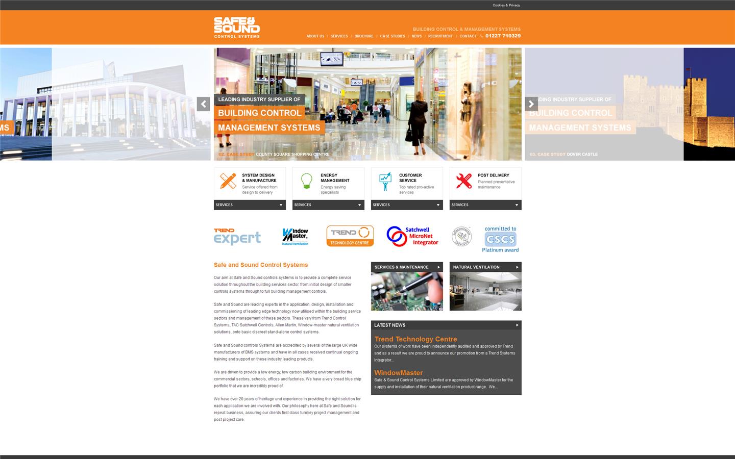 Safe & Sound Control Systems Website