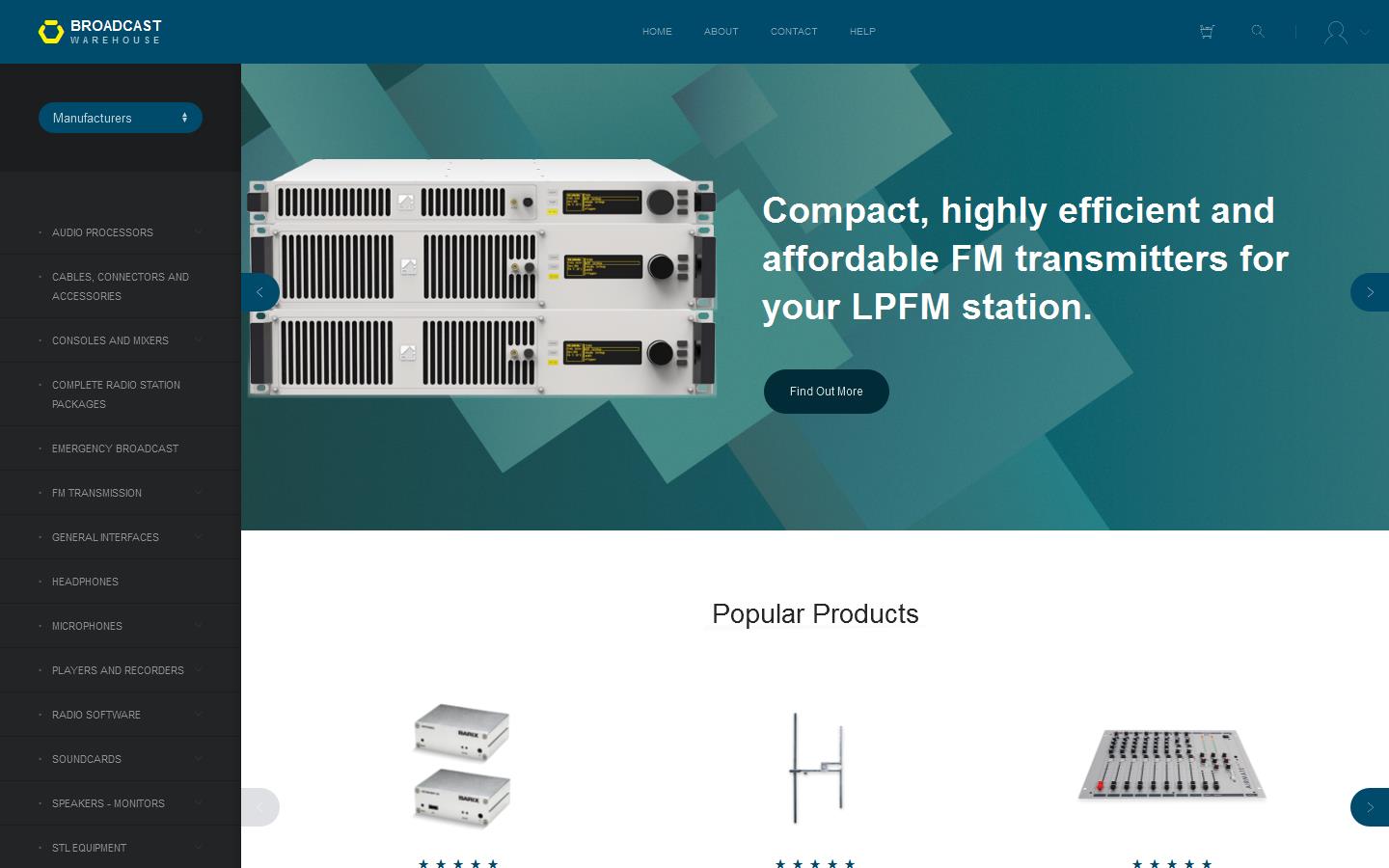 Broadcast Warehouse Ltd Website