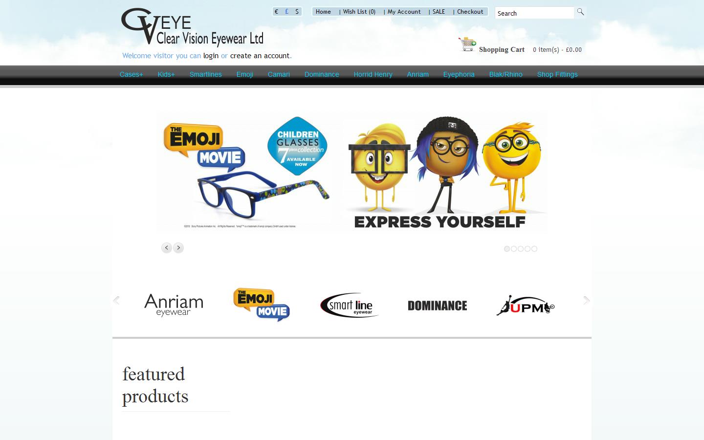 C V Eye Clear Vision Eyewear Ltd Website