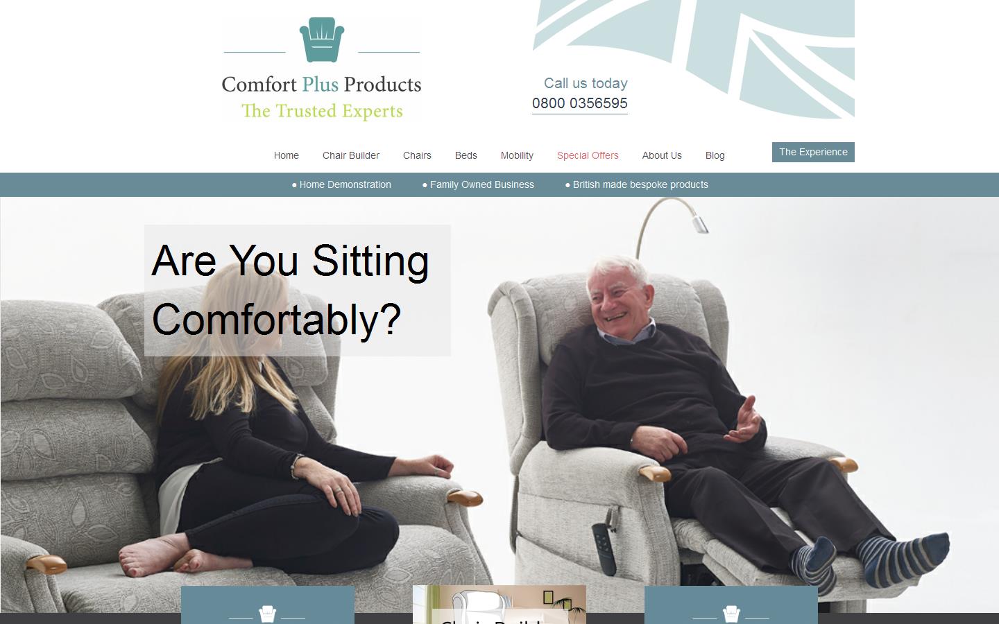 Comfort Plus Products Website