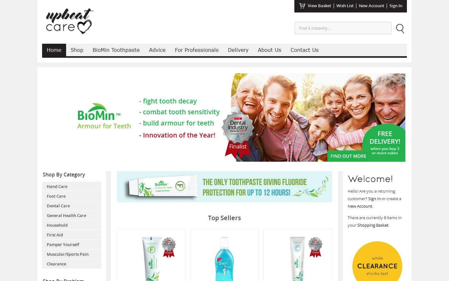 Dentalshop Website
