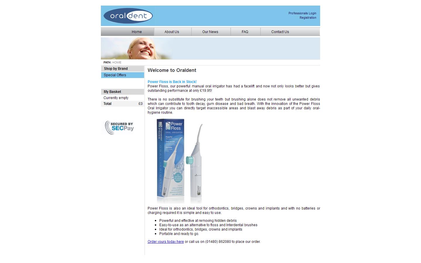 Oral Dent Ltd Website