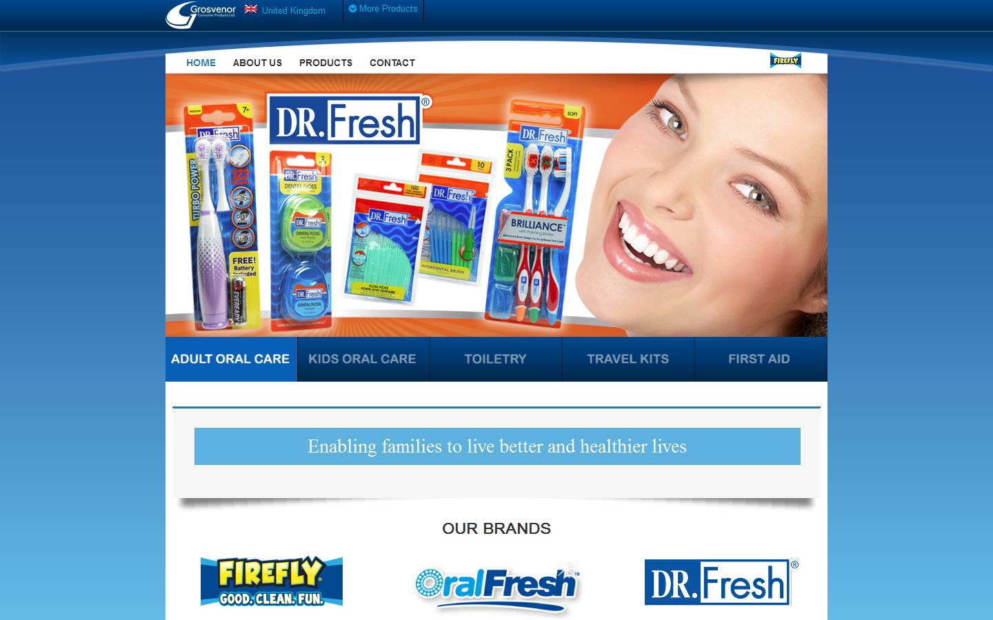 Grosvenor Consumer Products Website