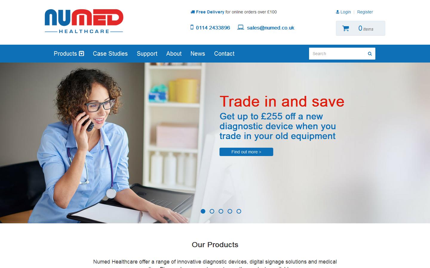 Numed Holdings Website