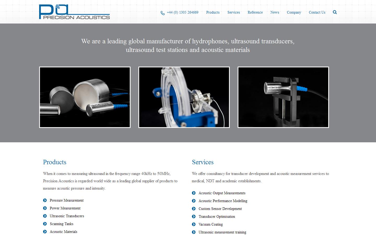 Precision Acoustics Website