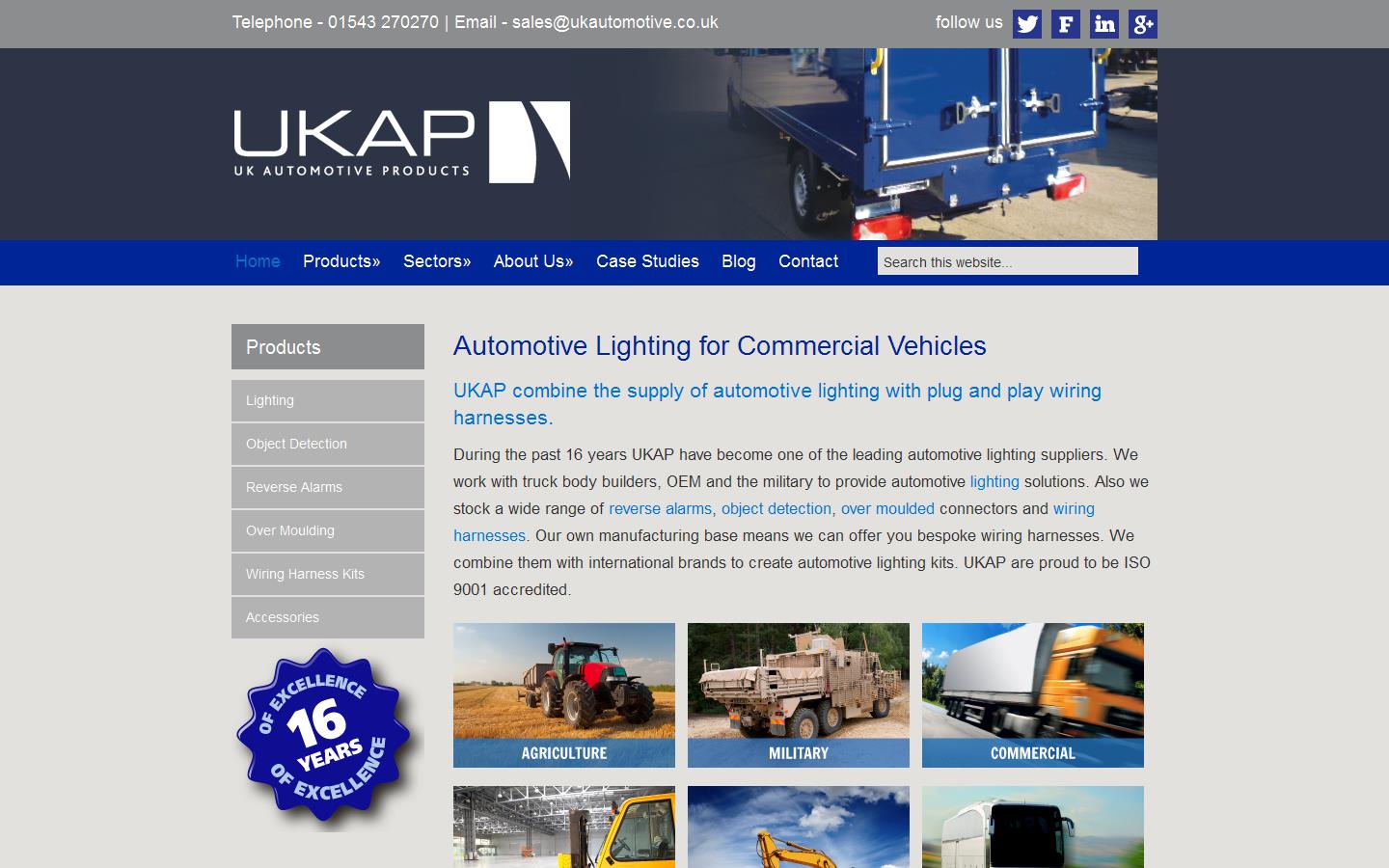 UK Automotive Products Ltd Website