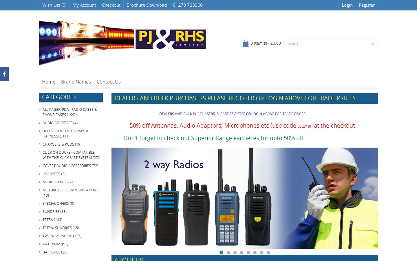 P J & R H S Ltd Website