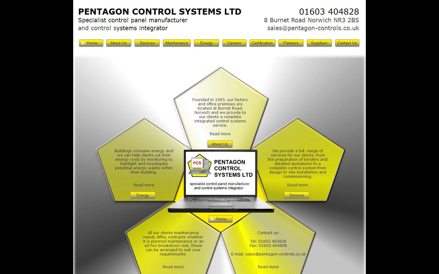 Pentagon Control Systems Website
