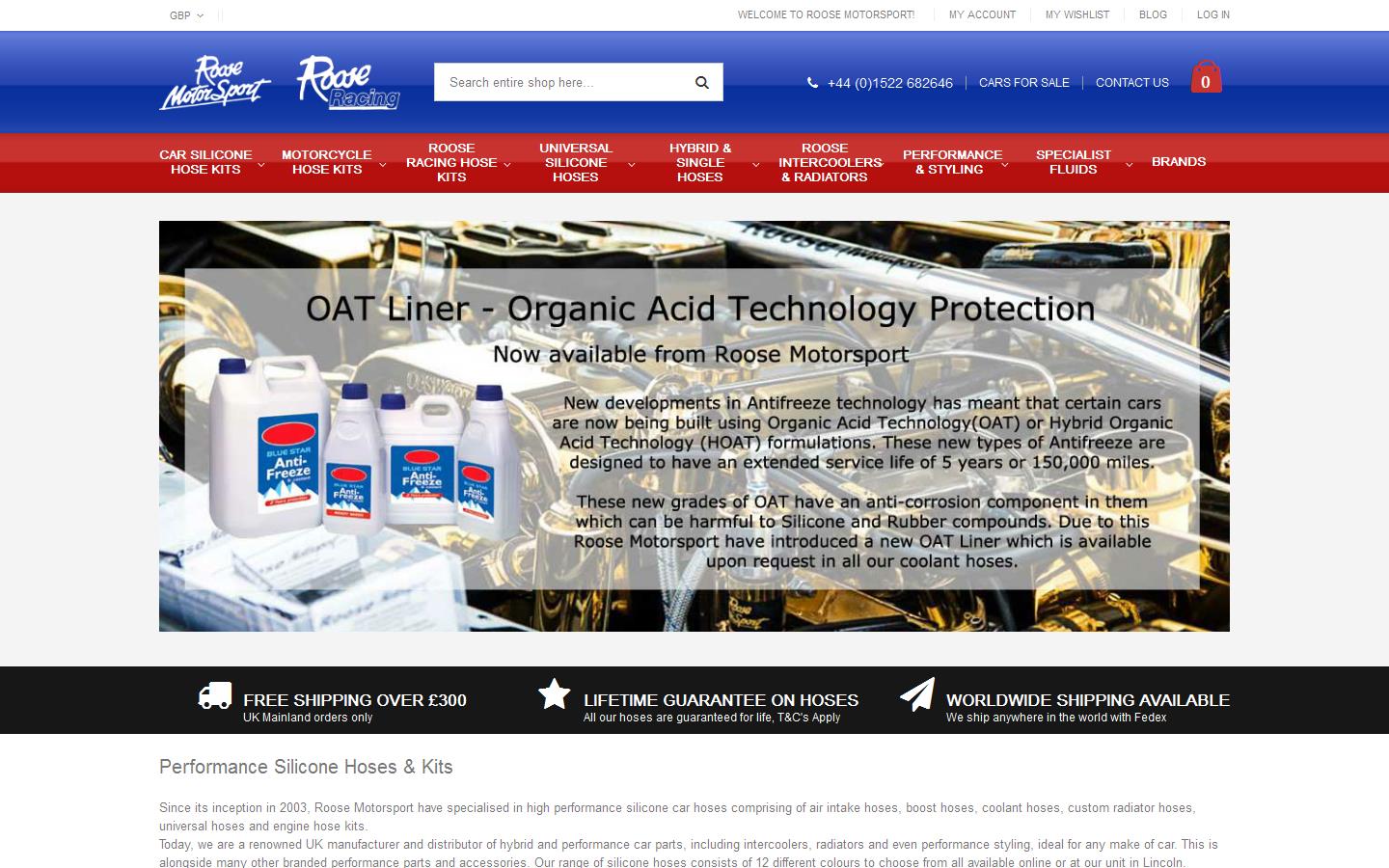 Roose Motor Sport Website