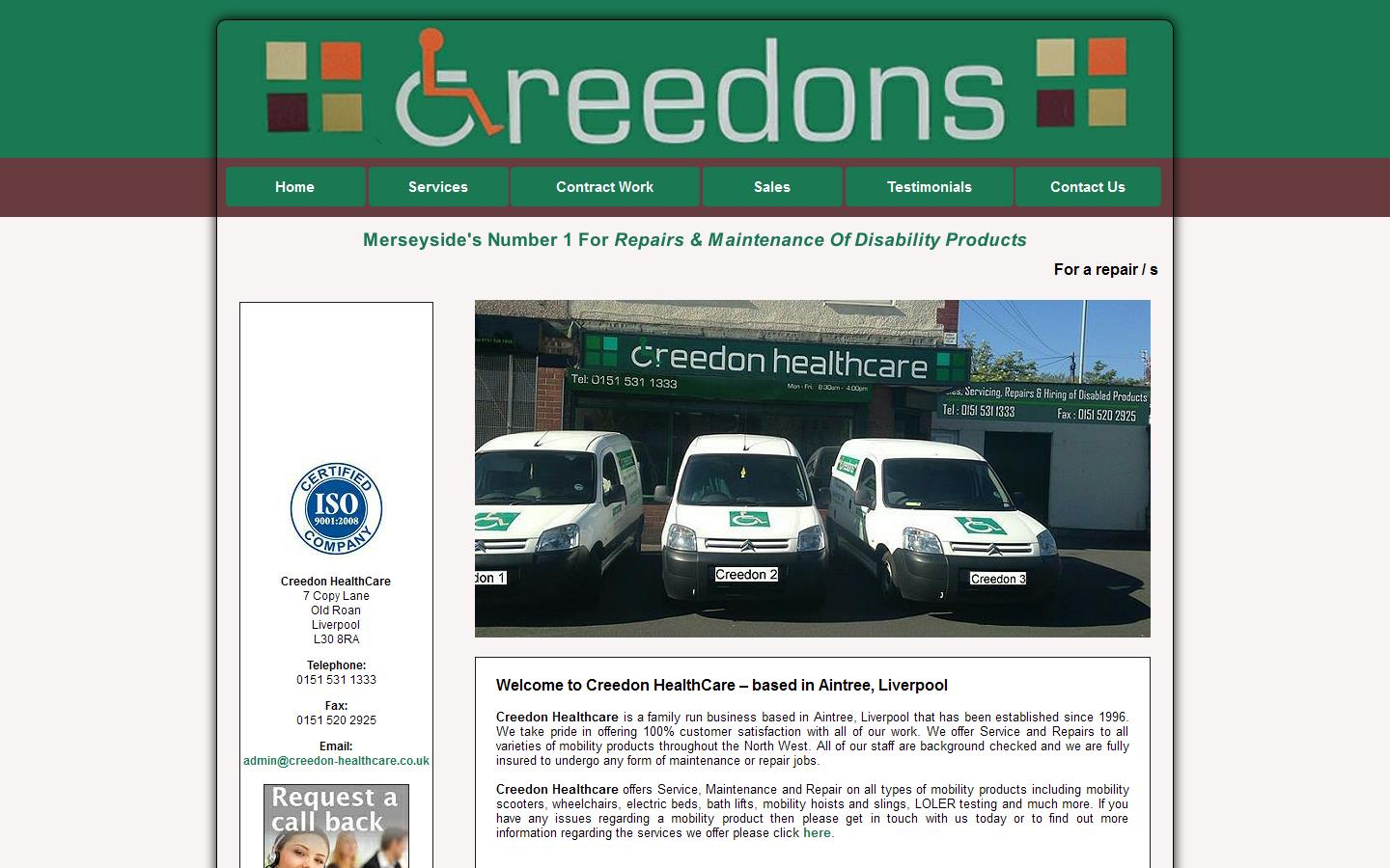 Creedon Healthcare Website