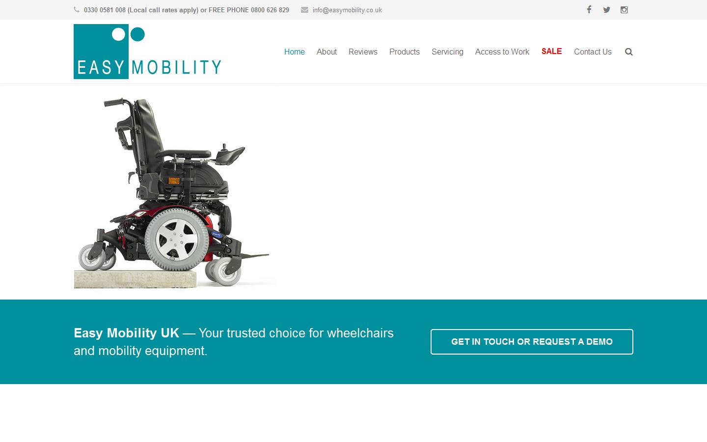 Easy Mobility Website