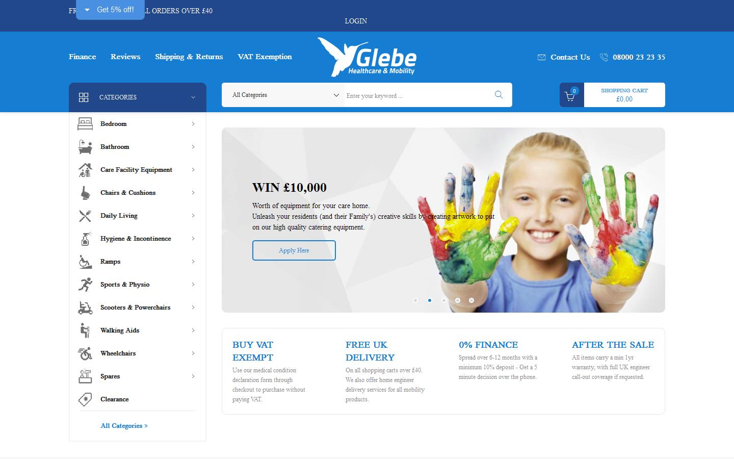 Glebe Healthcare & Mobility Website