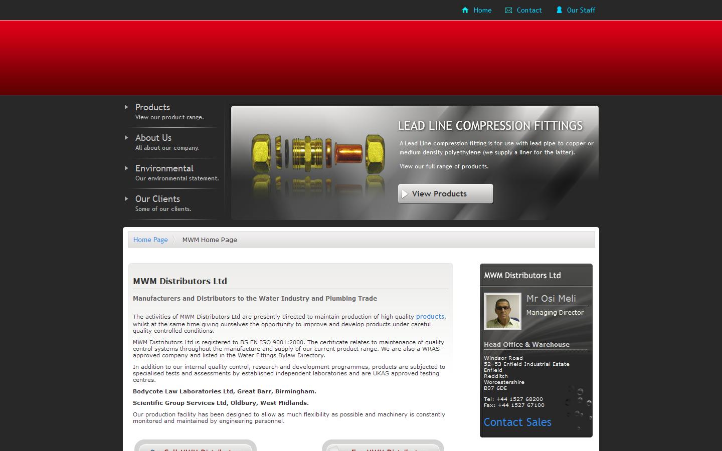 M W M Distributors Ltd Website