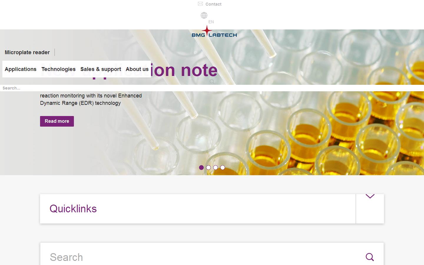 B M G Labtech Website