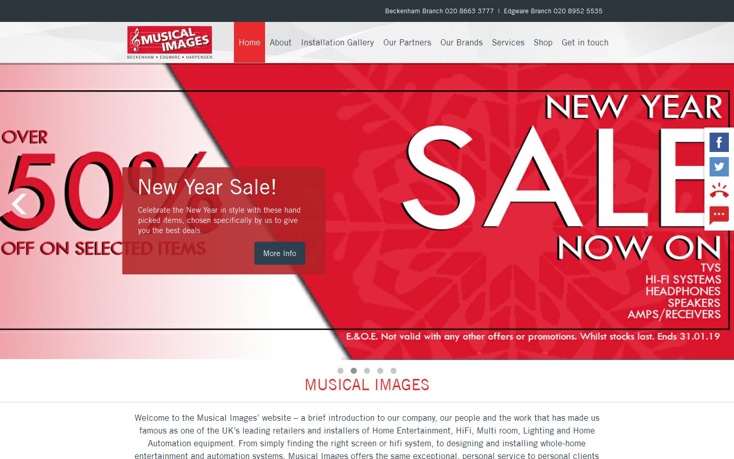 Musical Images Website