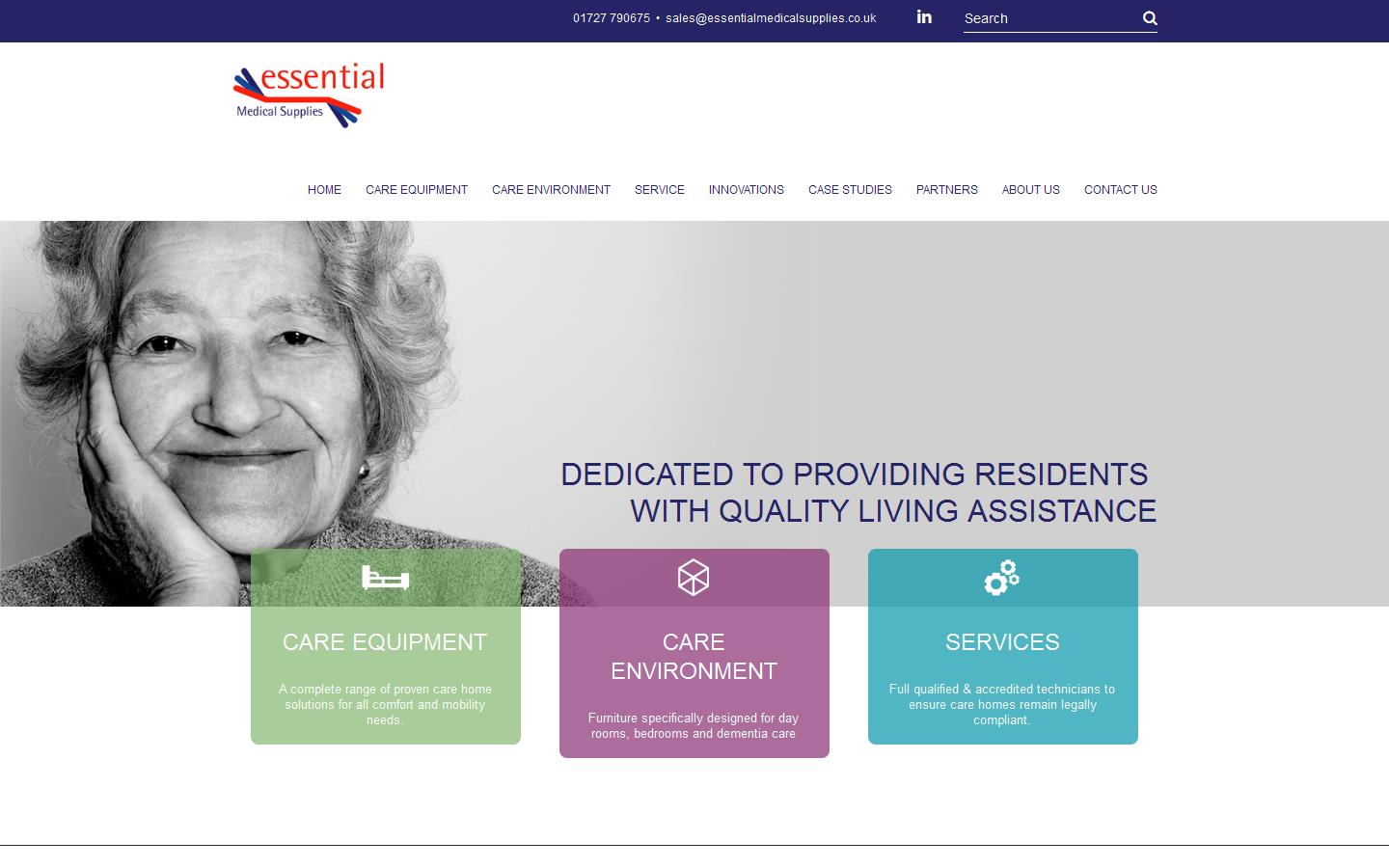 Essential Medical Supplies Website