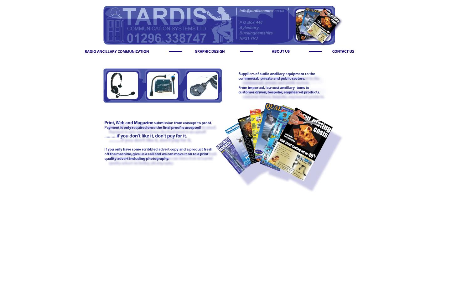 Tardis Communications Systems Ltd Website